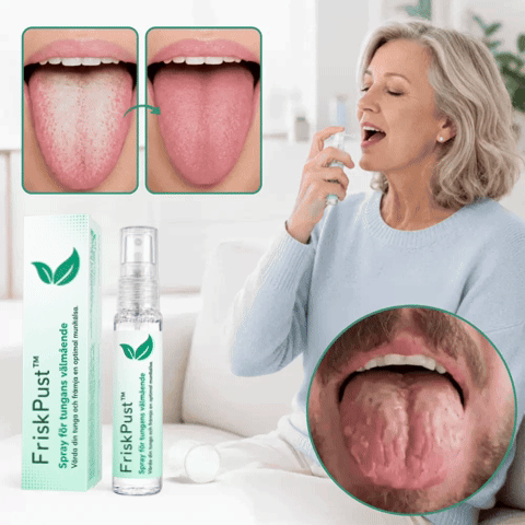FriskPust™ – 1+1 GRATIS | Spray til frisk ånde | Frisk ånde på få sekunder – selv efter kaffe og hvidløg