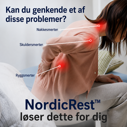 NordicRest™ | Ergonomisk støtte til nakke og skuldre