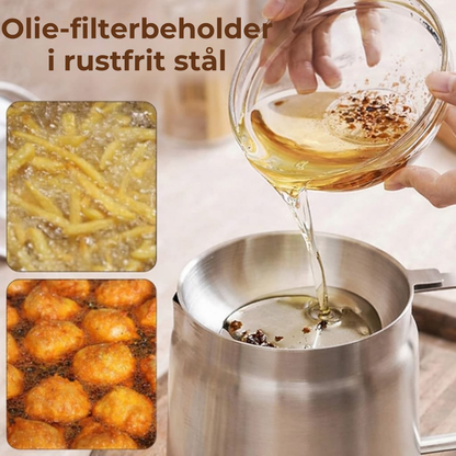 CrispPot™ | 3-i-1 oliebeholder til sprød madlavning med mindre spild