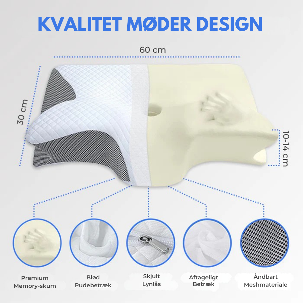 NordicRest™ | Ergonomisk støtte til nakke og skuldre