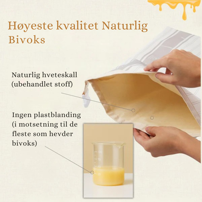 Økologisk bivoks brødpose – 100% bomuld