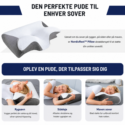 NordicRest™ | Ergonomisk støtte til nakke og skuldre