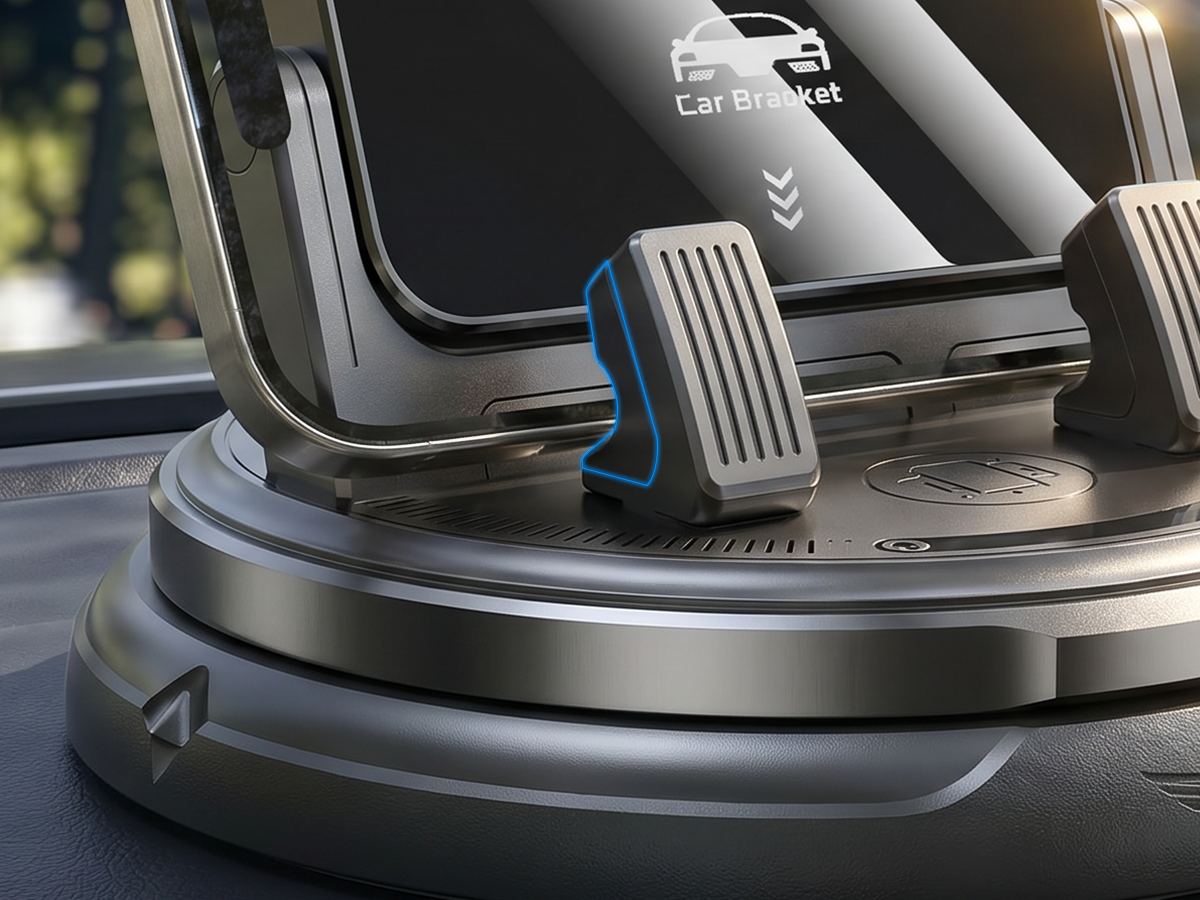 MobilGrebet™ - Roterbar mobilholder til bilens instrumentbræt