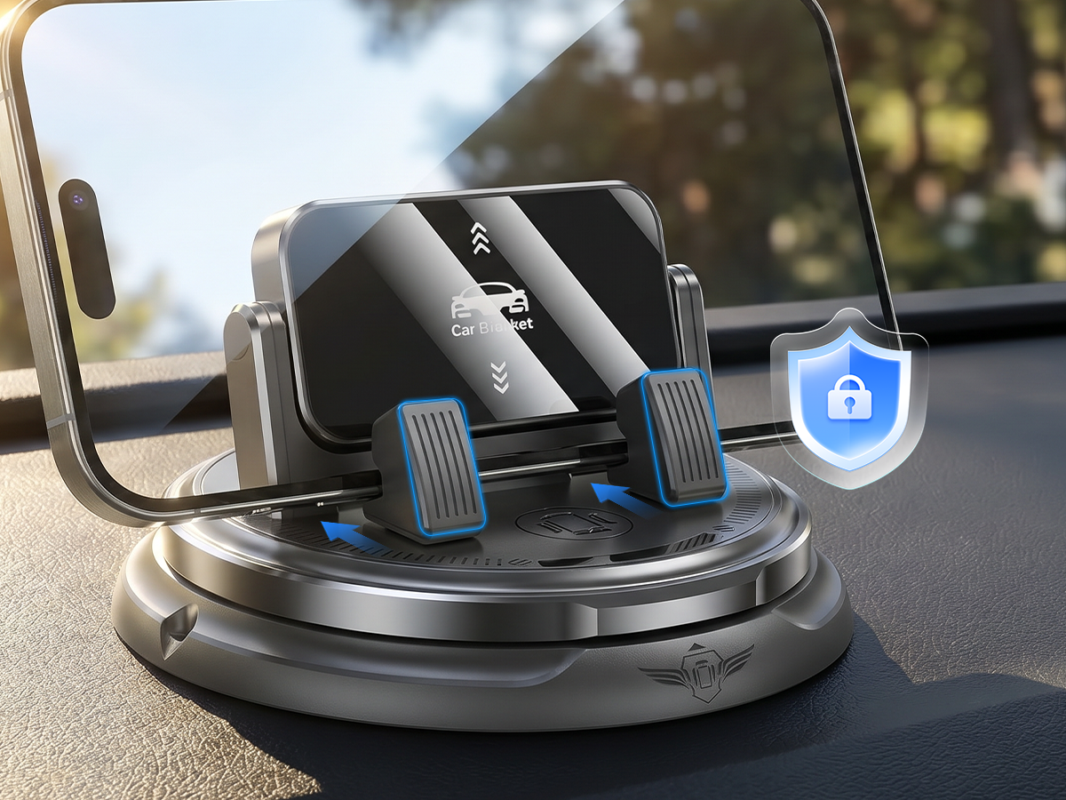 MobilGrebet™ - Roterbar mobilholder til bilens instrumentbræt