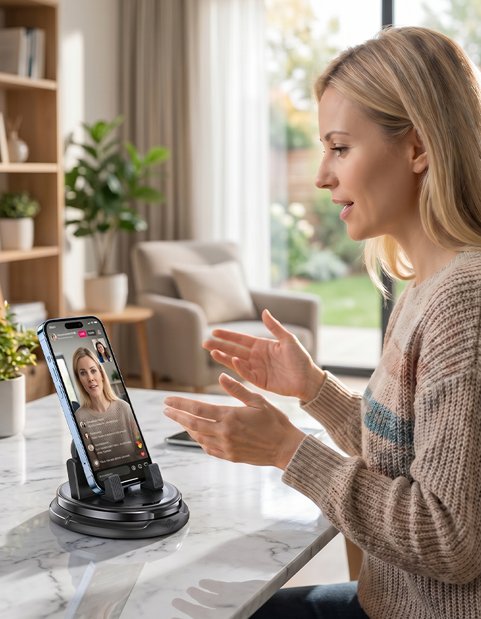 MobilGrebet™ - Roterbar mobilholder til bilens instrumentbræt