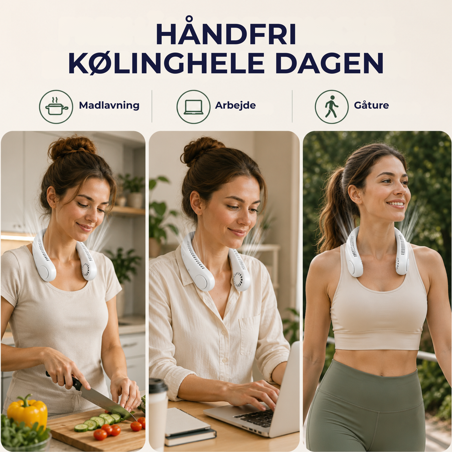 HalsBrise™ - Let nakkeblæser til varme dage