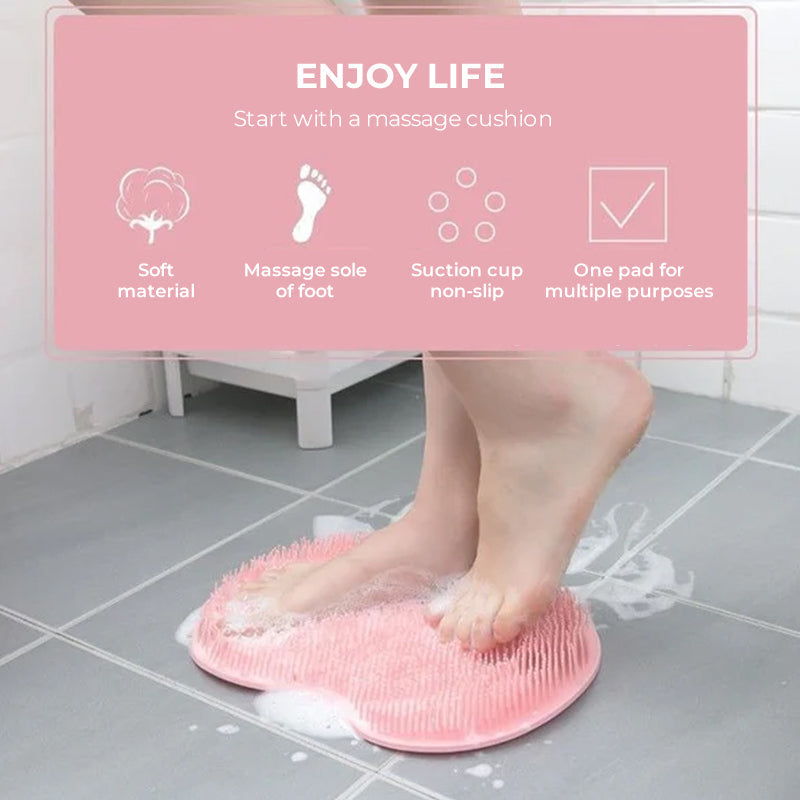 ScrubMat™ | Skridsikker brusemåtte med scrub-effekt til fødder og krop
