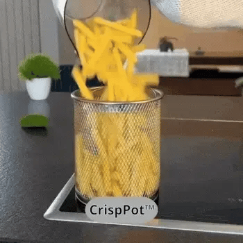 CrispPot™ | 3-i-1 oliebeholder til sprød madlavning med mindre spild