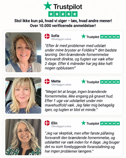 Foldéra™ | Hudfoldsbetændelse Lindring | Behandler 99% Af Hudfoldsudslæt Fra Første Påføring