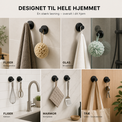 NordKrog™ - Elegant ophæng uden boring | 4-pak