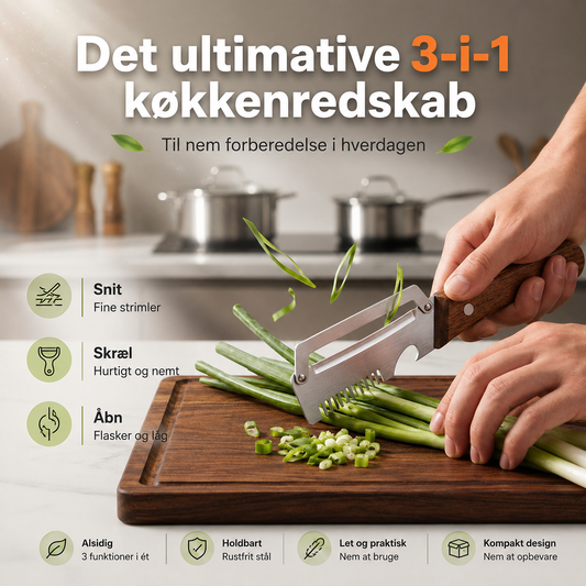 SliceMate™ - Skær, skræl & striml på sekunder