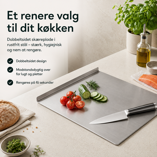 SteelMate™ - Det hygiejniske skærebræt til et renere køkken