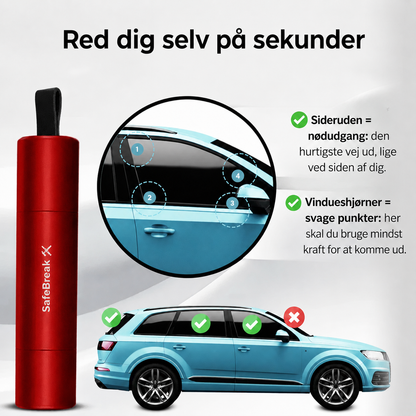 SafeBreak™ - Mini nødhammer – når hvert sekund tæller