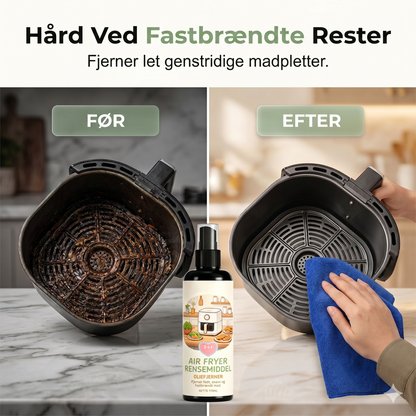 2-i-1 Airfryer Rensespray & Affedter